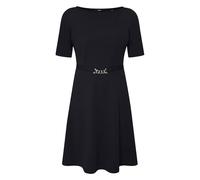 zero Damen Jerseykleid mit Gürtel 42, Patch Cream/Dark Blue