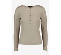 zero - Damen Langarmshirt mit Knöpfen - Gr. - 42