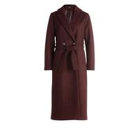 Wintermantel ZERO "zero Damen Mantel Wolloptik mit Bindegürtel", Damen, Gr. 34, weiß (palazzo), Stoff, Obermaterial: 100% Polyester. Ärmelfutter: ohne Futter., unifarben, casual, figurbetont normal, V