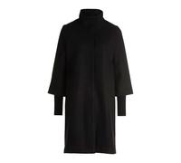 zero Damen Mantel Wolloptik mit Stehkragen 42, Black Beauty