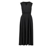 Midikleid ZERO "Damen mit elastischem Bund", Damen, Gr. 42, Normalgrößen, schwarz denim, Obermaterial: 67% Lyocell, 23% Polyester, 10% Viskose. Futter: 100% Baumwolle, A-Linie lang, Rundhals, Kleider 