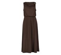 Midikleid ZERO "Damen mit Schnalle", Damen, Gr. 36, Normalgrößen, chocolate plum, Jersey, Obermaterial: 5% Elasthan, 95% Polyester, A-Linie lang, Wasserfallausschnitt, Kleider Midikleid, Schnallen (30