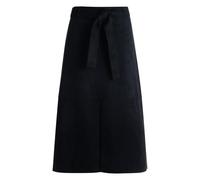 zero Damen Midirock mit Bindegürtel 38, Black Beauty