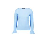 Strickpullover ZERO "Damen mit Volants am Ärmel", Damen, Gr. 36, 8358, Strick, Obermaterial: 50% Viskose, 27% Polyamid, 23% Polyester, unifarben, figurbetont normal, U-Boot-Ausschnitt, eng Bündchen, P