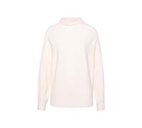 Strickpullover ZERO "zero Damen Pullover strukturiert mit Stehkragen", Damen, Gr. 34, gelb (eggnog), Strick, Obermaterial: 50% Viskose, 30% Polyester, 20% Polyamid. Ärmelfutter: ohne Futter., unifarbe