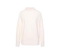 Strickpullover ZERO "zero Damen Pullover strukturiert mit Stehkragen", Damen, Gr. 38, gelb (eggnog), Strick, Obermaterial: 50% Viskose, 30% Polyester, 20% Polyamid. Ärmelfutter: ohne Futter., unifarbe