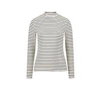 zero Damen Ringelshirt mit Stehkragen 36, CreamBlack