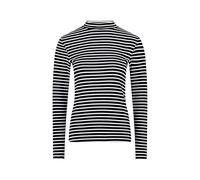 zero Damen Ringelshirt mit Stehkragen 42, Dark BlueCream