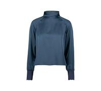 Satinbluse ZERO "Damen Satinbluse mit Stehkragen", Damen, Gr. 38, 8599, Satin, Obermaterial: 60% Polyester (Recycled), 40% Polyester. Ärmelfutter: ohne Futter., glänzend, festlich, figurbetont normal,