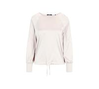 zero Damen Satinbluse mit Strickbündchen 42, French Oak