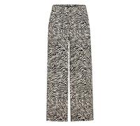 Schlupfhose ZERO "Damen mit weitem Bein", Damen, Gr. 42, Normalgrößen, cream, schwarz, Obermaterial: 100% Viskose, Basic, loose fit 7/8-Länge, Hosen Schlupfhose, Material (58882063-42) cream, schwarz