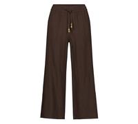 Zero Stoffhose 7/8 mit Bindegürtel braun (chocolate plum) Gr. 36