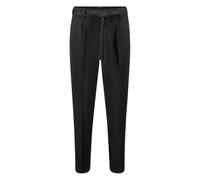 Stoffhose ZERO "Damen mit Bindegürtel 28 Inch", Damen, Gr. 44, Normalgrößen, schwarz beauty, Stoff, Obermaterial: 84% Polyester, 13% Viskose, 3% Elasthan, unifarben, figurbetont lang, Hosen Stoffhose,