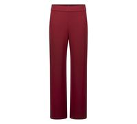 Stoffhose ZERO "Damen mit elastischem Bund 28 Inch", Damen, Gr. 44, Normalgrößen, cabernet, Twill, Obermaterial: 96% Polyester, 4% Elasthan, unifarben, figurbetont lang, Hosen Stoffhose, Plain/ohne De