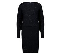 zero Damen Strickkleid mit Pailletten 42, Black Beauty