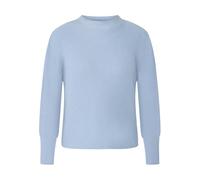 Zero Strickpullover Damen mit Ballonärmeln – Gr. 38, soft chambray, 50% Baumwolle/50% Polyacryl