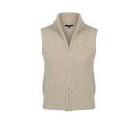 zero Damen Strickweste mit Reißverschluss 40, Pastel-Cream