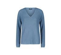 Strickpullover ZERO "zero Damen Strukturpullover mit V-Ausschnitt", Damen, Gr. 36, spring lake, Strick, Obermaterial: 60% Baumwolle (Organic), 40% Polyacryl. Ärmelfutter: ohne Futter., casual, figurum