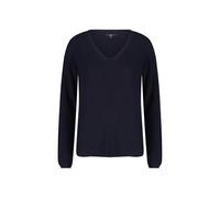 zero Damen Strukturpullover mit V-Ausschnitt 44, Hydrangea