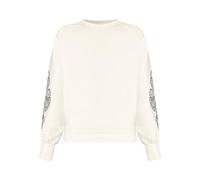 Zero Sweatshirt Damen mit Aufdruck Patch Creamblau Gr. 36 60% Baumwolle/40% Polyester Rundhals