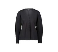 zero Damen Sweatshirt mit Knopfleiste 44, Black Beauty