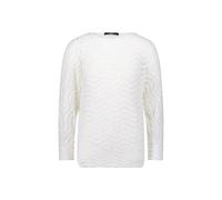 Sweatshirt ZERO "Damen mit Wellenmuster", Damen, Gr. 36, eggnog, Sweatware, Obermaterial: 90% Polyamid, 10% Elasthan; Besatz: 63% Polyacryl, 37% Polyamid; Futter: 63% Polyacryl, 37% Polyamid; Füllung: