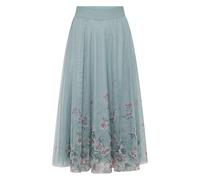 zero Damen Tüllrock mit Blumen 34, Patch Blue/Pink