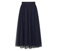 Midirock ZERO "Damen mit elastischem Bund", Damen, Gr. 44, deep sky, Obermaterial: 100% Polyester, transparent, festlich, ausgestellt lang, Röcke, drapiert / gerafft (55427602-44) deep sky