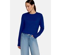 zero Feinstrickpullover Damen Viskose blau, 44