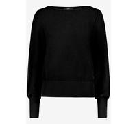 zero - Feinstrickpullover mit U-Boot Ausschnitt Black Beauty - Gr. - 44