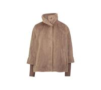 zero - Fellimitat-Jacke mit Stehkragen desert taupe - Gr. - 36