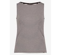 zero - Gestreiftes Tanktop braun/weiß - Gr. - 42
