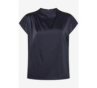 Zero Satinbluse Damen mit Kragen – Satin, 96% Polyester/4% Elasthan – Deep Sky Gr. 34