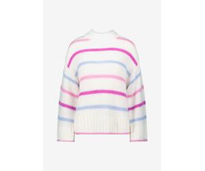 zero - Grobstrickpullover mit Streifen creampink - Gr. - XL