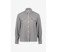 zero - Hemdbluse mit Hahnentrittmuster beigebrown - Gr. - 36