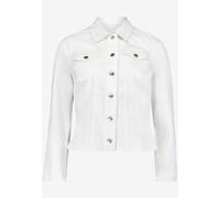 Jackenblazer ZERO "Damen im Jeans-Look", Damen, Gr. 36, cream denim, Obermaterial: 26% Polyester, 3% Elasthan, 71% Baumwolle, Basic, figurbetont normal, Blazer, Material. (60284716-36) cream denim