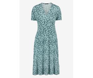 zero - Jerseykleid mit Blumenmuster dark green/blue - Gr. - 44