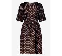 zero - Kleid mit Ballonärmeln blau/braun - Gr. - 44