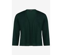 Strickjacke ZERO "Damen mit 3/4 Arm", Damen, Gr. 36, grün forest, Obermaterial: 60% Viskose, 40% Baumwolle, Basic, normal, V-Ausschnitt, Strickjacken Strickjacke, Plain/ ohne Details (13124244-36) grü