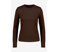 zero - Langarmshirt Damen aus Baumwolle Chocolate Plum - Gr. - 42