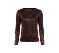 zero Plissee-Shirt Damen braun, 38