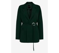 Jackenblazer ZERO "Damen strukturiert mit Bindedetail", Damen, Gr. 36, grün forest, Obermaterial: 100% Polyester. Futter: 100% Polyester, Strukturmuster, figurbetont normal, Blazer, Schnalle (71453030