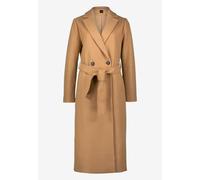 zero - Mantel Wolloptik mit Bindegürtel cinnamon swirl - Gr. - 36