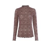 zero Mesh-Langarmshirt Damen schwarz, 36