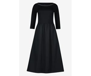 zero - Midikleid A-Linie mit Nieten patch blackblack - Gr. - 42