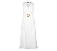 zero Damen Midikleid mit Gürtel 38, Brilliant White
