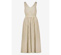 zero - Midikleid tailliert mit Streifen brown - Gr. - 42