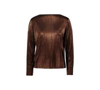 zero Plissee-Shirt Damen braun, 36