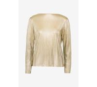 zero - Plissee-Shirt strukturiert naturegold - Gr. - 38