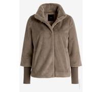 zero Fellimitat-Jacke Damen braun, 38